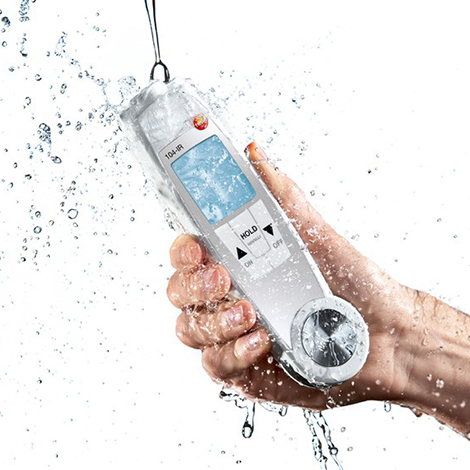 Testo-104-IR เครื่องวัดอุณหภูมิอาหาร 2in1 HACCP (IP65) | Max.250°C 
