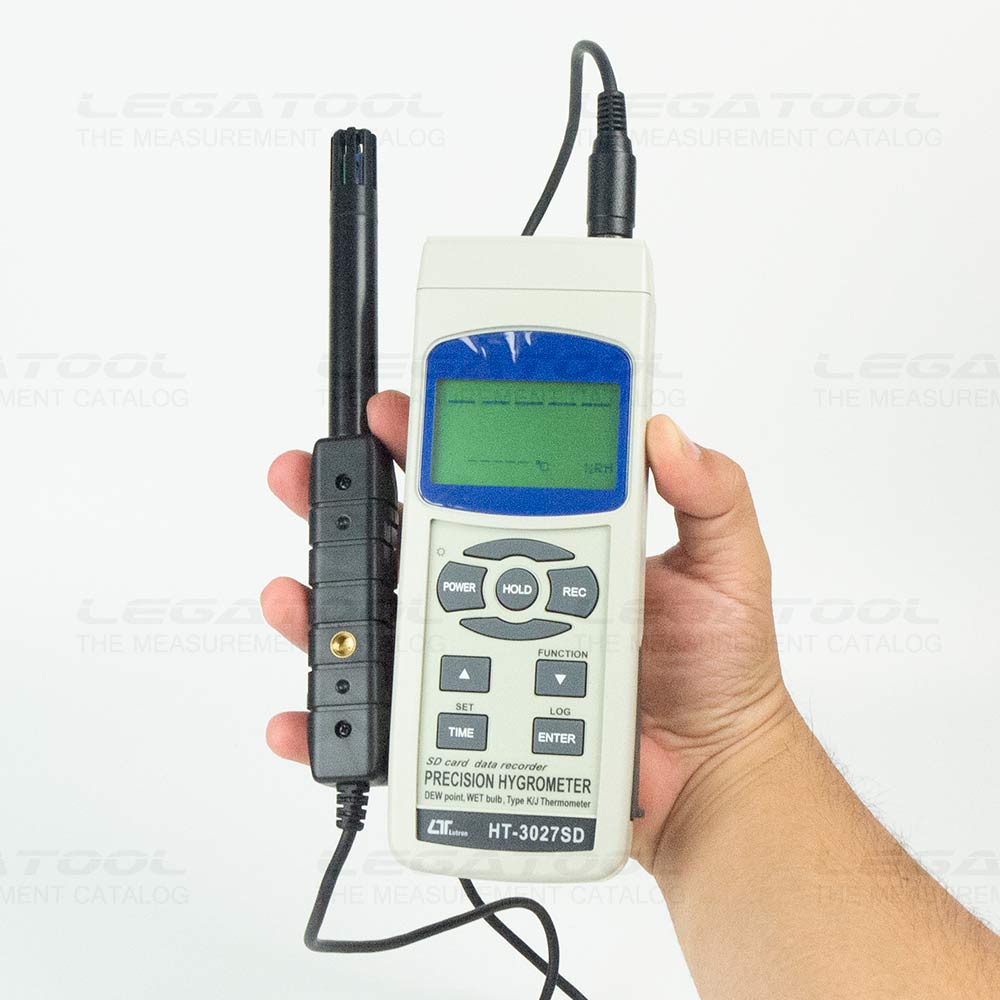 HT-3007SD เมื่อต่อกับ โพรบวัดความชื้นสัมพัทธ์
