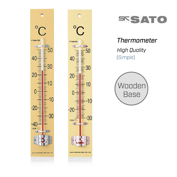 SK Sato SK-1510-Series ปรอทวัดอุณหภูมิ ฐานแผ่นไม้ SK Sato SK-1510-Series ปรอทวัดอุณหภูมิ ฐานแผ่นไม้