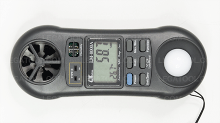 Lutron LM-8000A Anemometer 4in1 (Anemometer, Humidity Light Meter, Thermometer Type-K)