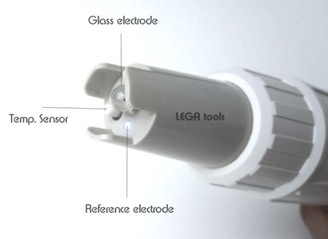 pH electrode with Temp. sensor