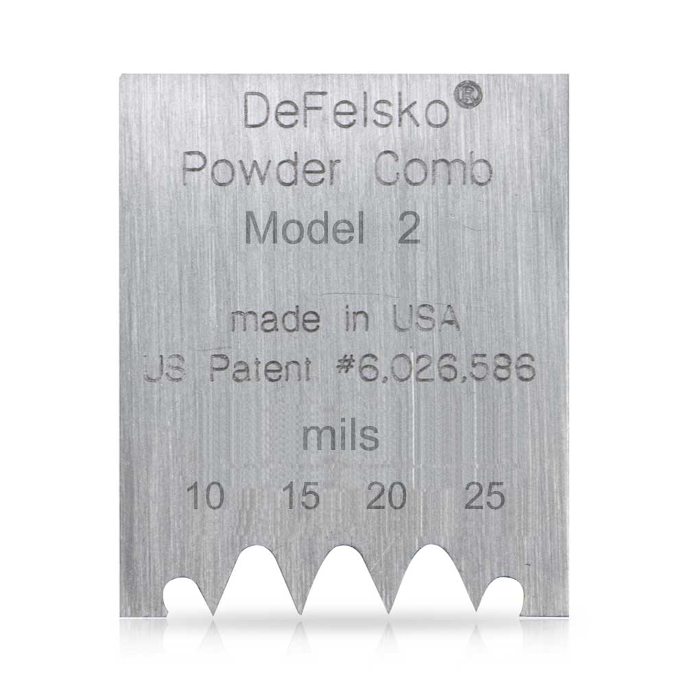 DeFelsko Powder Comb หวีเช็คความหนาผิวเคลือบ | Model 2 (Mil)
