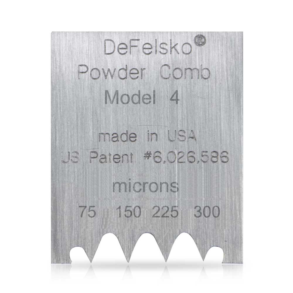 DeFelsko Powder Comb หวีเช็คความหนาผิวเคลือบ | Model 4 (um)