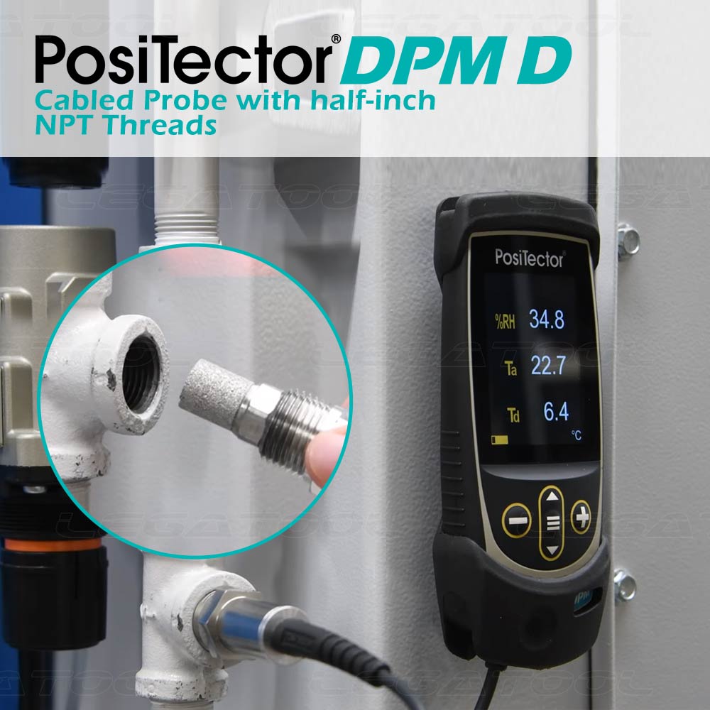 PosiTector-DPM D 1/2 inch NPT Threads วัดอุณหภูมิภายในท่อ