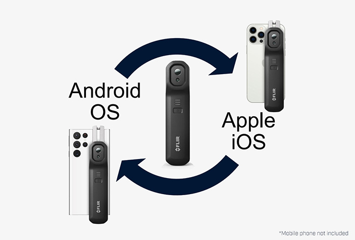 FLIR ONE Edge Pro กล้องถ่ายภาพความร้อนไร้สายความละเอียดสูง 160×120 พิกเซล สำหรับ iOS และ Android FLIR ONE Edge Pro กล้องถ่ายภาพความร้อนไร้สายความละเอียดสูง 160×120 พิกเซล สำหรับ iOS และ Android