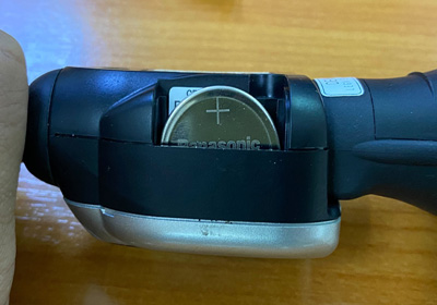 ภาพเมื่อใส่ถ่านเข้าไปในตัวเครื่อง