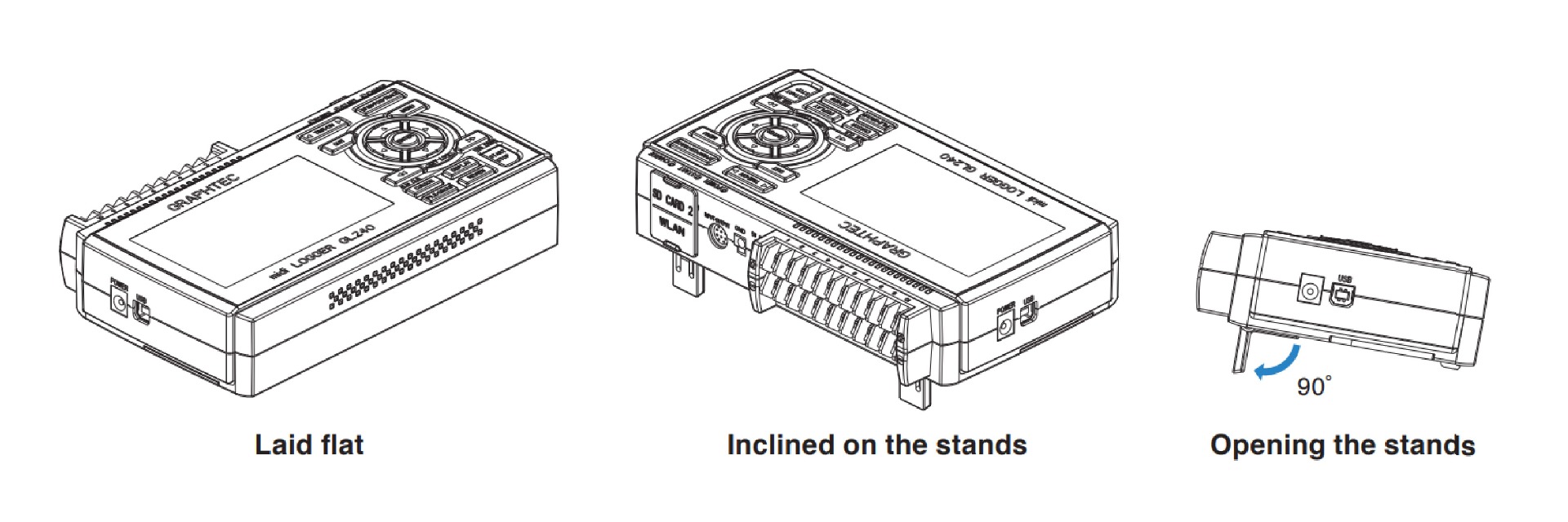 GL-240 การใช้งานควรวางตัวเครื่องในแนวราบหรือใช้กับขาตั้งเสมอ GL-240 การใช้งานควรวางตัวเครื่องในแนวราบหรือใช้กับขาตั้งเสมอ