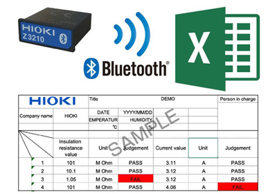 Easily transfer measurement data to an Excel® file