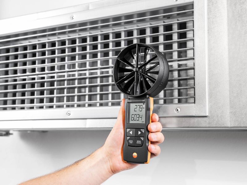 Testo 417 Kit 1 เครื่องวัดความเร็วลม พร้อม กรวยวัดความเร็วลม