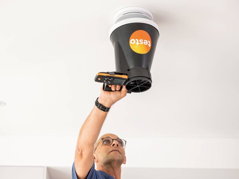 Testo 417 Kit 1 เครื่องวัดความเร็วลม พร้อม กรวยวัดความเร็วลม