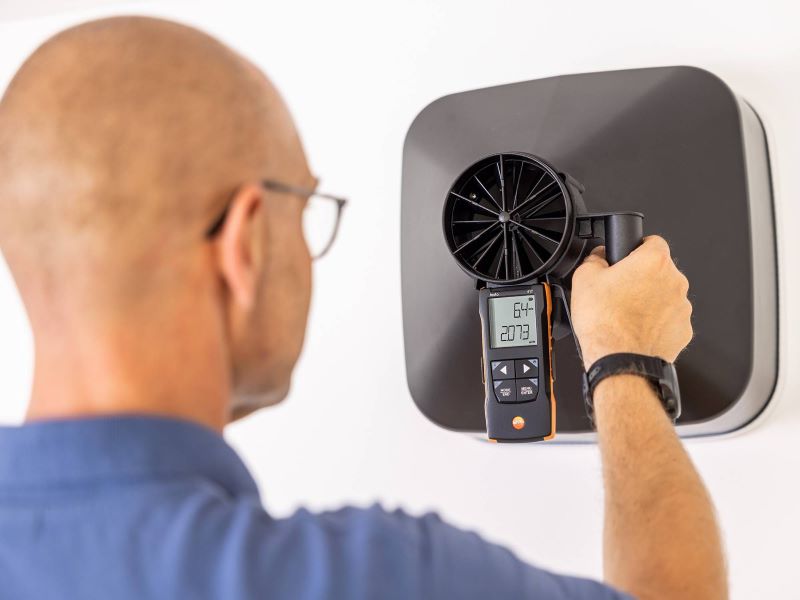 Testo 417 Kit 1 เครื่องวัดความเร็วลม พร้อม กรวยวัดความเร็วลม