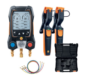 Testo-550s Smart Kit With Filling Hose เกจวัดน้ำยาแอร์ Smart Digital สำหรับงาน HVAC | Bluetooth