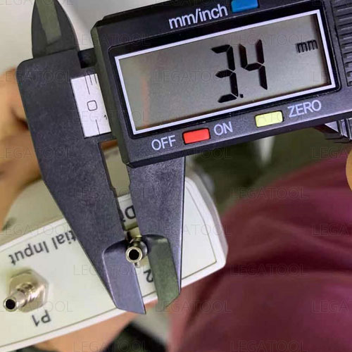 ขนาดท่อของเครื่องวัดความดันดิจิตอลแบบพกพา PM-9110SD