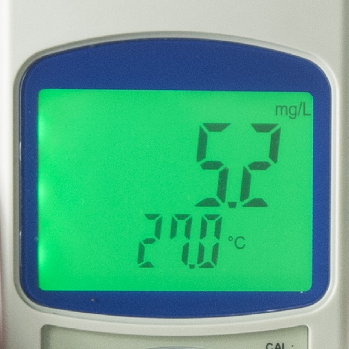 ตัวอย่างการแสดงผลค่าการวัด DO บนหน้าจอ