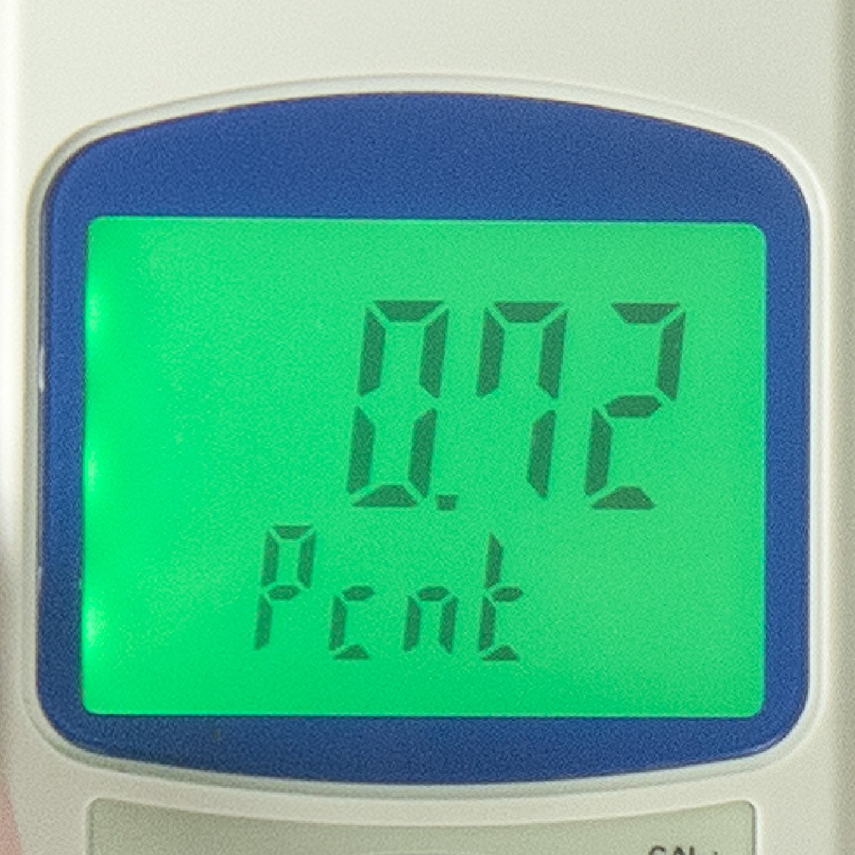 ตัวอย่างการแสดงผลค่าการวัด Salt บนหน้าจอ