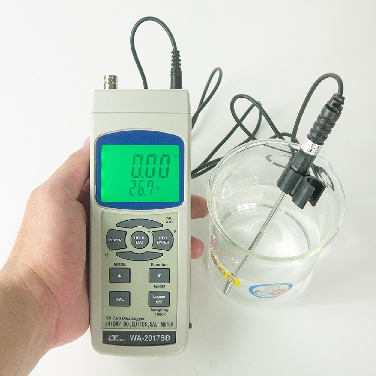 ค่าที่ได้หลังจากการวัดอุณหภูมิในสารตัวอย่าง